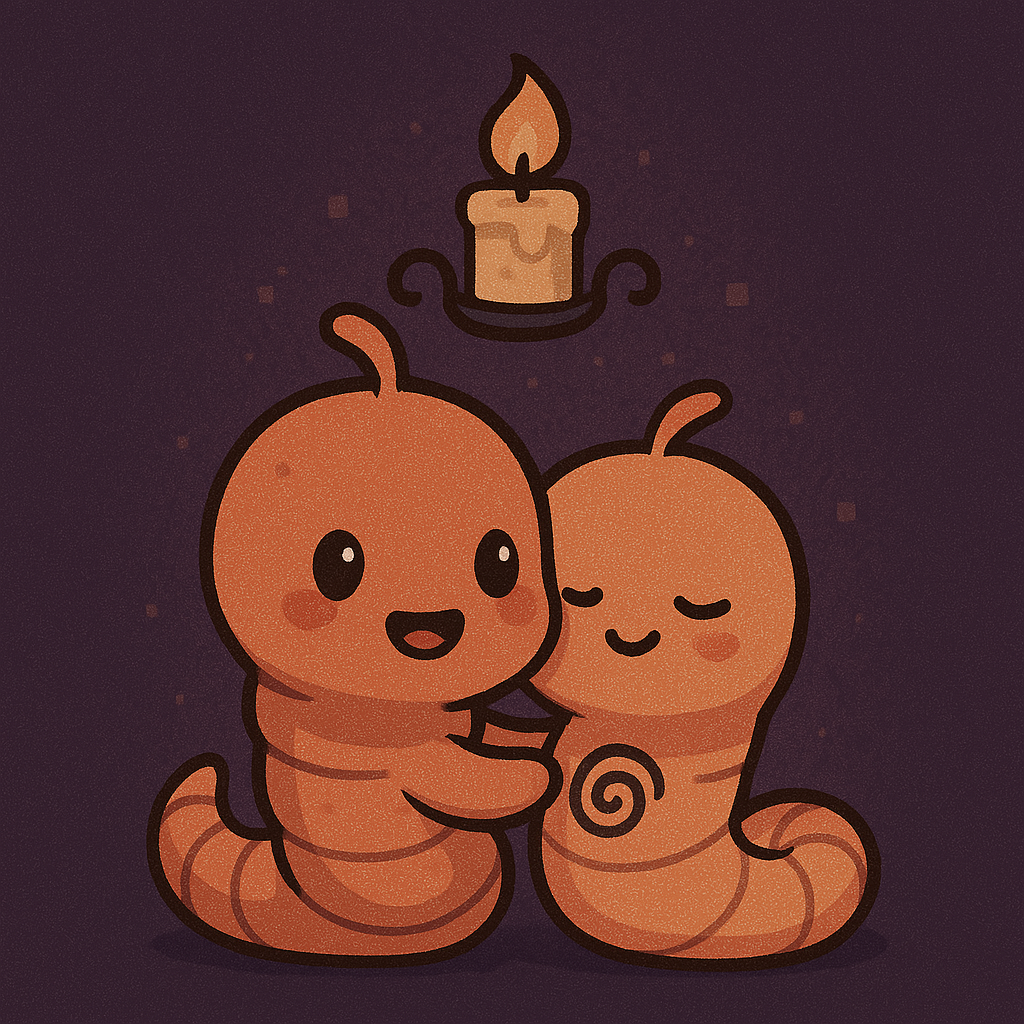 Hugging Worms